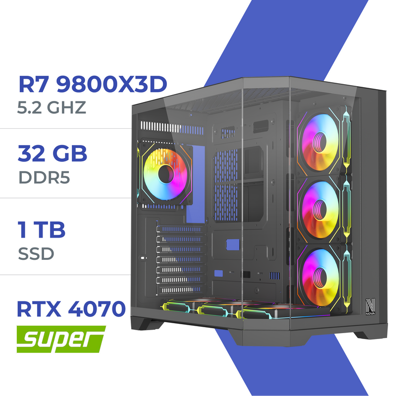 pc gamer techspace 9800x3d/1TB/32GB/4070super prix maroc