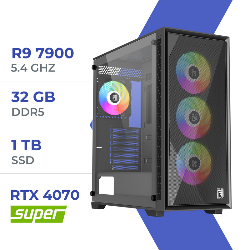 PC Gamer Techspace R9 7900/1TB SSD/32GB/RTX 4070 SUPER prix maroc