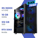 PC Gamer Techspace Ryzen 5 3500X/512GB SSD/16GB/RTX 5060