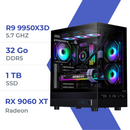 PC Gamer Techspace Ryzen 9 9950X3D/1TB SSD/32GB/RX 9060 XT 16GB