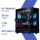 PC Gamer Techspace R7 7800X3D /1TB SSD/32GB/RTX 5060 TI 16GB