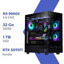 PC Gamer Techspace R9 9900X /1TB SSD/32GB/RTX 5070 Ti