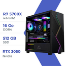 PC Gamer Techspace  R7 5700X/512GB SSD/16GB/RTX 3050 6GB