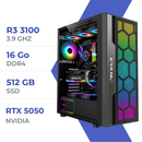 PC Gamer Techspace Ryzen 3 3100/16GB/512GB SSD/RTX 5050 8GB