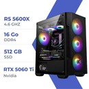 PC Gamer Techspace Ryzen 5 5600X/512GB SSD/16GB/RTX 5060Ti 8GB