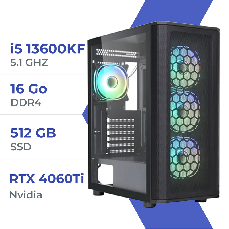 PC Gamer Techspace i5 13600KF/512GB SSD/16GB/RTX 4060Ti