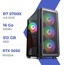 PC Gamer Techspace  R7 5700X/512GB SSD/16GB/RTX 5050
