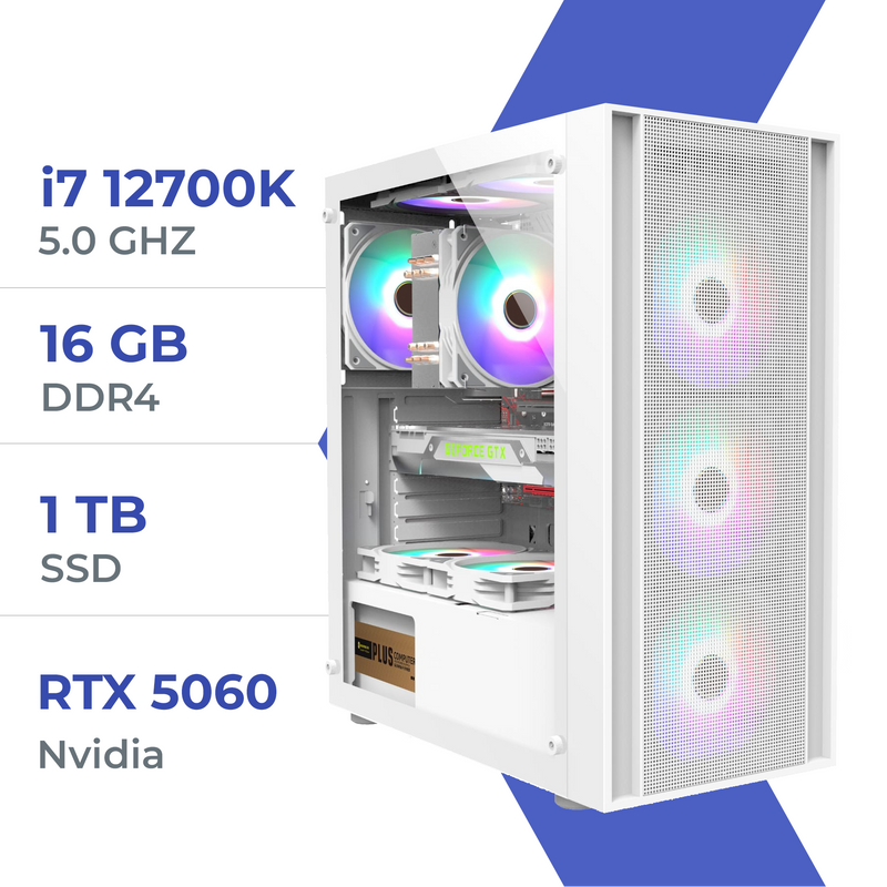 PC Gamer Techspace i7 12700K/1 TB SSD/16GB/RTX 5060