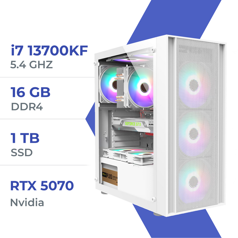 PC Gamer Techspace i7 13700KF/1TB SSD/16GB/RTX 5070