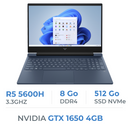 HP VICTUS 16 AMD R5 5600H/8GB/512GB SSD/GTX1650 4GB/16.1" 144Hz pRIX mAROC