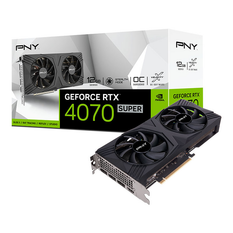 PNY GeForce RTX 4070 SUPER 12GB VERTO Dual-Fan OC maroc prix