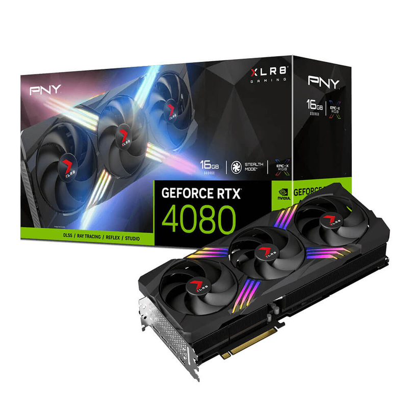 PNY GeForce RTX 4080 16GB XLR8 Gaming Verto EPIC-X RGB Triple Fan Prix Maroc