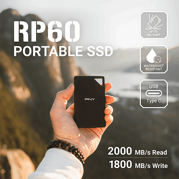 PNY RP60 1To USB Type-C 3.2 Gen 2 Casablanca