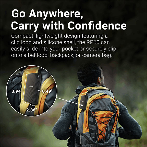 PNY RP60 1To USB Type-C 3.2 Gen 2 Maroc