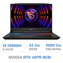 MSI Pulse 15 B13VGK i9-13900H/32GB/1TB SSD/RTX4070 8GB/15.6'' 165Hz IPS QHD