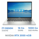 MSI Prestige 14H B12UCX-413XES Intel Core i7-12650H/16GB/1TB SSD/RTX 2050/14" FHD+