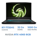 MSI BRAVO 15 C7VF AMD Ryzen 7 7735HS/32GB/1TB SSD/RTX4060 8GB/15.6'' 144Hz IPS