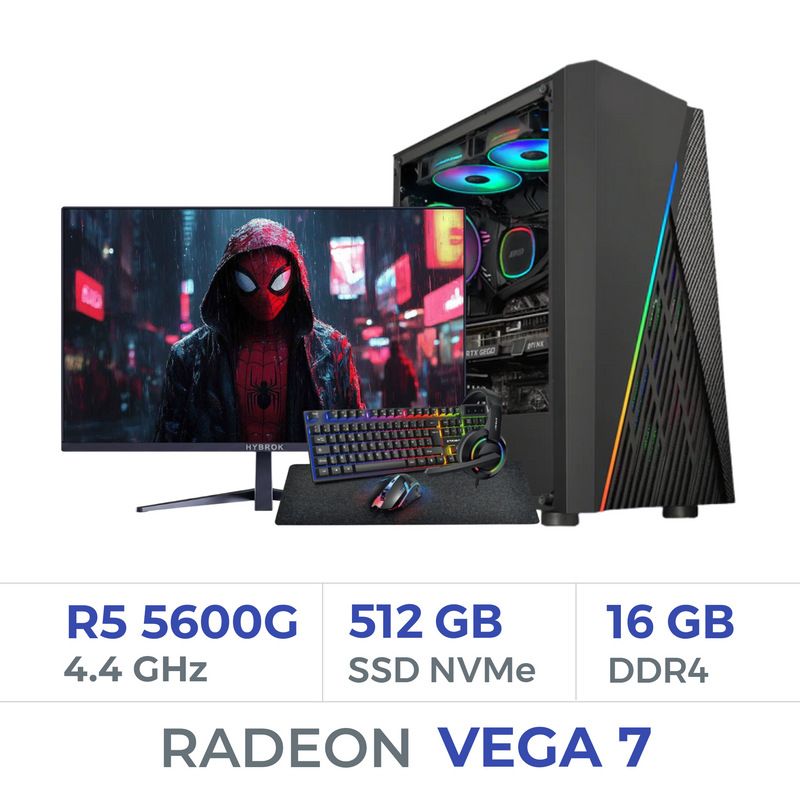 Setup Complet Techspace Ryzen 5 5600G/512 GB SSD/16GB/Radeon Vega7