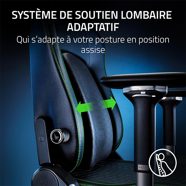 Razer Iskur V2 Noir Casa