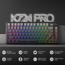 Redragon Behemoth K724 SP Tri-Mode Pro LCD Wireless Mechanical Keyboard (Gardient Gray) Casa