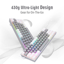 Redragon K616 Fizz PRO 60% Wireless RGB Red Switches (White/Gray) Casa