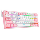 Redragon K616 Fizz Pro 60% Wireless RGB Red Switches (White/Pink) Casa