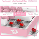 Redragon K617 Fizz 60% RGB Red Switches (White/Pink) Casa