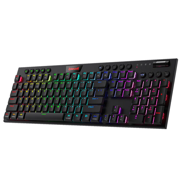 Redragon K618 PRO Wireless Low Profile Red Switches Prix Maroc