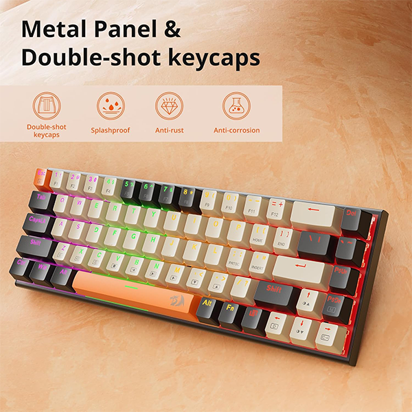 Redragon K633 60% Wired Mechanical Keyboard Casablanca