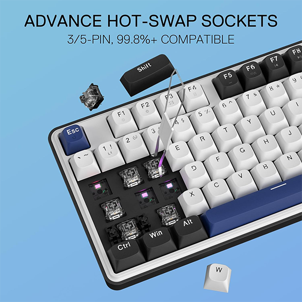 Redragon K689 Wired Mechanical Keyboard (Cerulean Polar) Casa