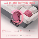 Redragon K729 OTIM Pro Wireless Mechanical Keyboard (White/Black/Pink) Casa