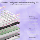 Redragon K768 Tri-mode Wireless Gasket RGB Gaming Keyboard (Lilac Land) Maroc