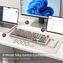 Redragon K768 Tri-mode Wireless Gasket RGB Gaming Keyboard (Retro Cocoa) Casa