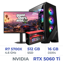 Setup Complet Techspace Ryzen 7 5700X/512 GB SSD/16GB/RTX 5060Ti 8G
