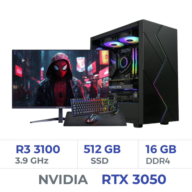 Setup Complet Techspace Ryzen 3 3100/512 GB SSD/16GB/RTX 3050 8GB