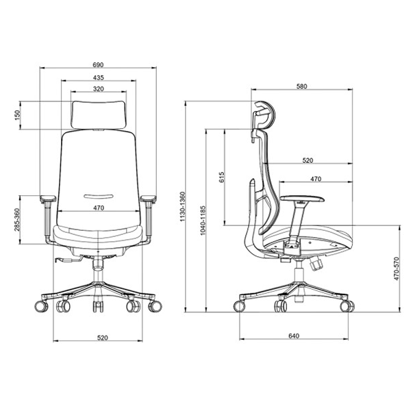 Chaise bureau Casa