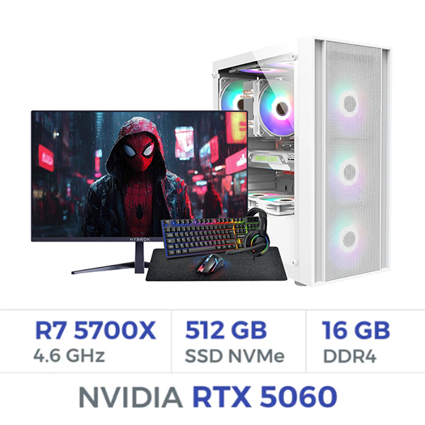 Setup Complet Techspace Ryzen 7 5700X/512 GB SSD/16GB/RTX 5060 8G