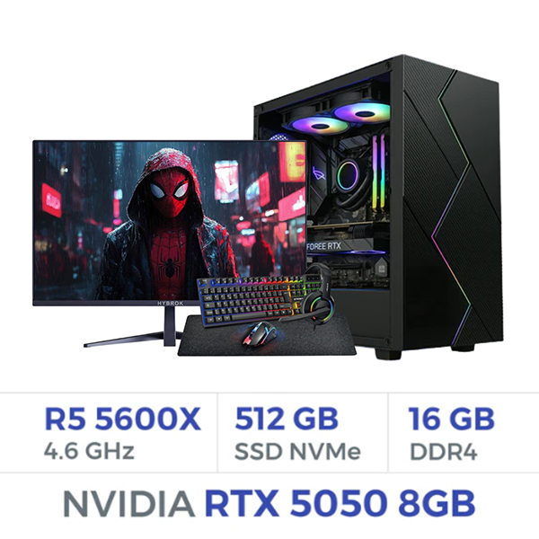 Setup Complet Techspace Ryzen 5 5600X/512 GB SSD/16GB/RTX 5050