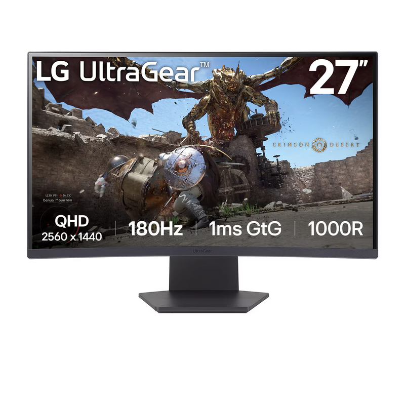 LG ULTRAGEAR 27″ 27GS60QC-B 180Hz 2K 1ms prix Maroc