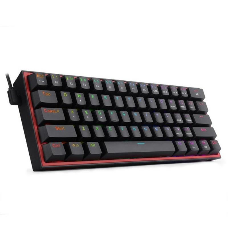 Redragon K617 Fizz 60% RGB Red Switches (Black) Prix Maroc