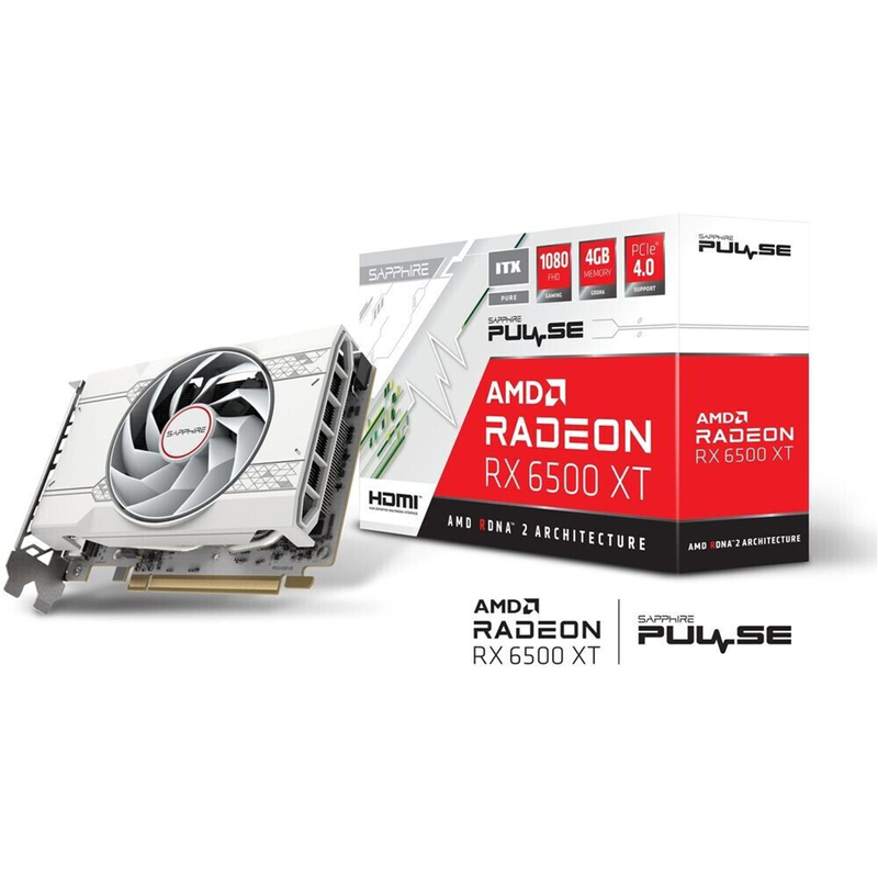 Sapphire Pulse Radeon RX 6500 XT ITX PURE Gaming OC 4GB GDDR6 Prix Maroc