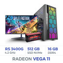 Setup Complet Techspace Ryzen 5 3400G/512 GB SSD/16GB/Radeon Vega11