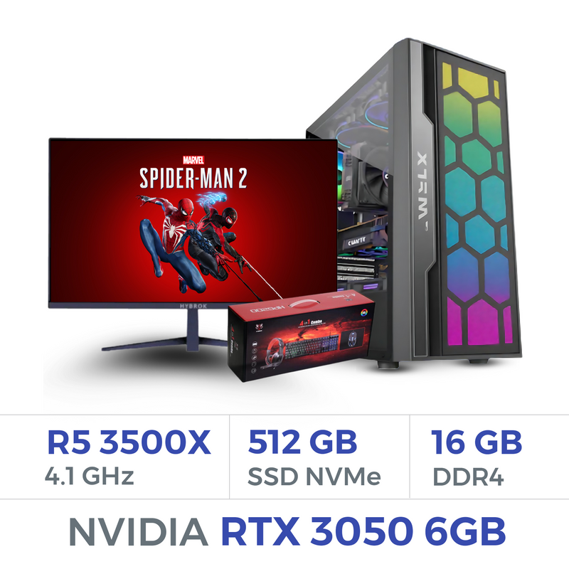 Setup Complet Techspace Ryzen 5 3500X/512 GB SSD/16GB/RTX 3050 6GB