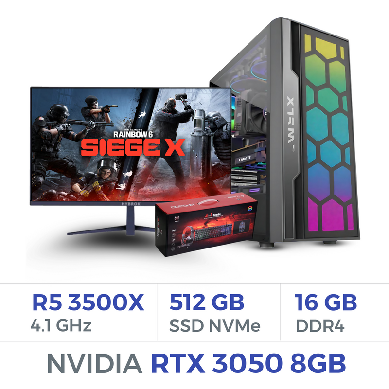 Setup Complet Techspace Ryzen 5 3500X/512 GB SSD/16GB/RTX 3050 8GB