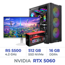 Setup Complet Techspace Ryzen 5 5500/512 GB SSD/16GB/RTX 5060 8G