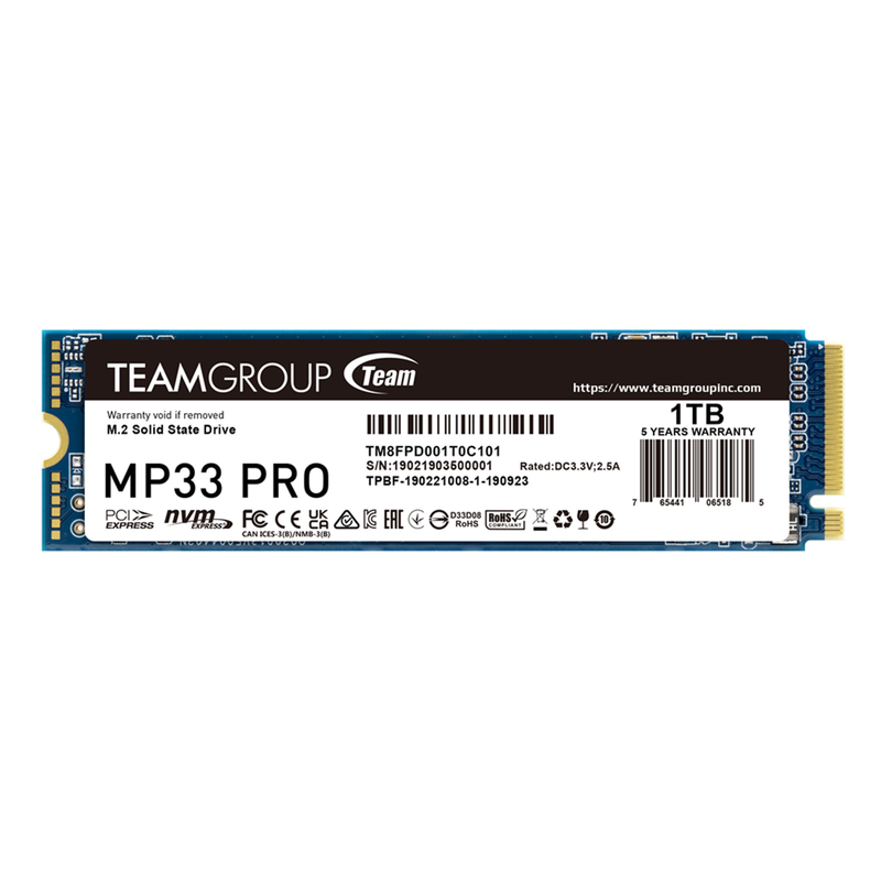 TeamGroup MP33 PRO M.2 PCIe NVMe 1TB Prix Maroc