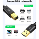 Ugreen Cable imprimante USB 2.0 to BM 2M (20847) Casablanca