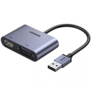 Ugreen Convertisseur USB-A 3.0 Mâle vers HDMI / VGA (20518) Maroc