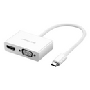 Ugreen Convertisseur USB-C to HDMI+VGA Blanc (30843) Prix Maroc