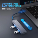 Ugreen Hub USB C vers 4 Ports USB 3.0 5Gbps Adaptateur USB C Hub Multiports USB (70336) Casablanca